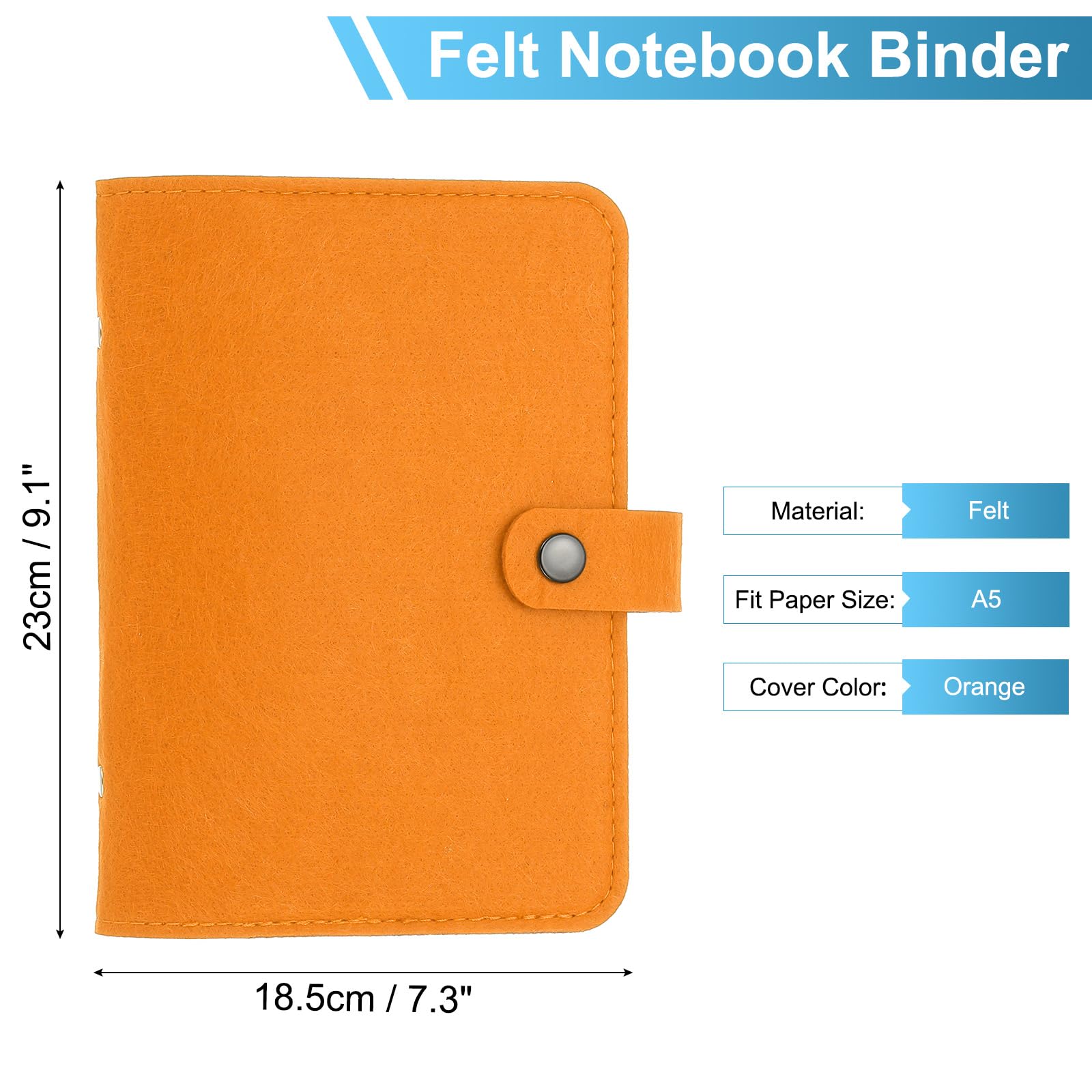 PATIKIL A5 Felt Binder - Image 2