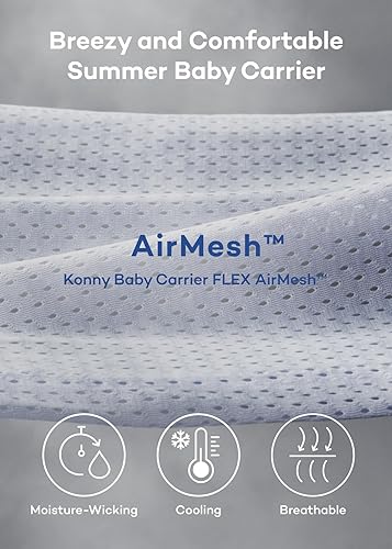 Miniatura 9 de Konny Portabebés Flex Elastech Material Premium  Ajustable, fácil de llevar y envolver, perfecto para bebés recién nacidos esenciales de hasta 44