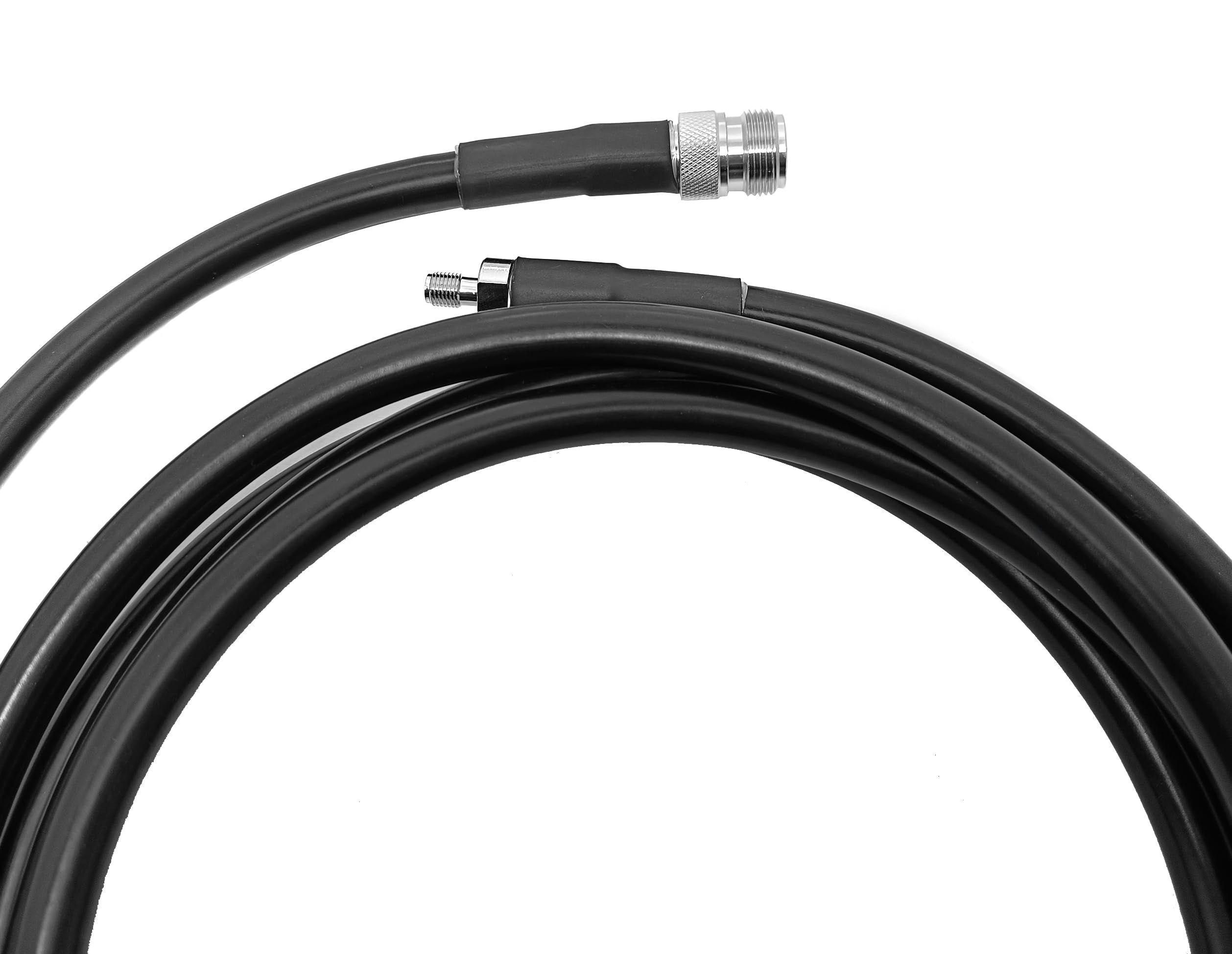 Câble d'extension coaxial LMR400 à Faible Perte N Femelle vers RP Femelle – 1 pièce, idéal for Les antennes, Les amplificateurs et Les boosters WiFi(25ft)