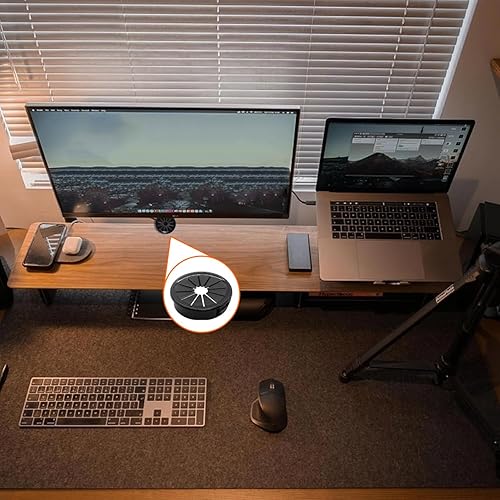 Miniatura 6 de Ojales de cable de 1-38 pulgadas tipo hebilla en forma de pétalo para gestión de cables y protección de gabinetes, 5 piezas de 1.378 in