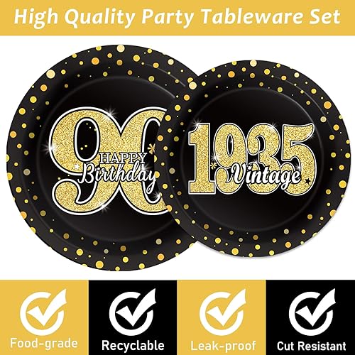 Vista 109 de ZOIIWA - Juego vajilla desechable 96 piezas de Little Boo para baby shower, suministros fiesta fantasmas para 24 invitados, platos, servilletas