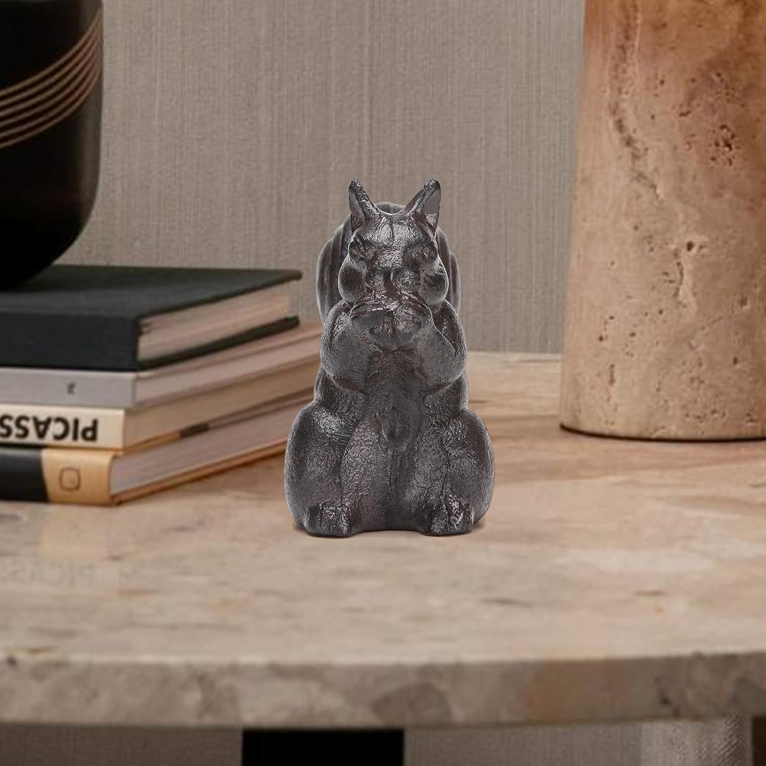 BRASSTAR Cast Iron Squirrels Eating Pine Cones Statue Garden Home Office Desk Decor Paperweight Collection Animal Figurine TQGJPT696 - Image 7