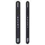 Makartt Nail File, 100/180 Grit Emery Boards for Nails, Professional Washable Doubled Sides Filer Kit for Medium and Gentle Filing Manicure Tools(Black-2pcs Trial Set)