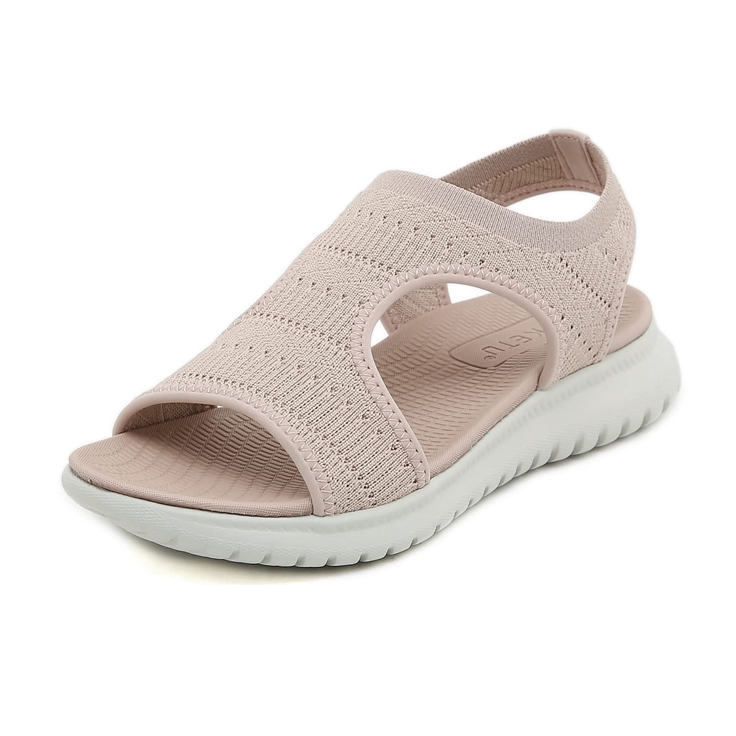ZDQ Sandalen Damen Sommer Outdoor Orthopädische Sandalen mit Weiche Fussbett, Gr.35-42