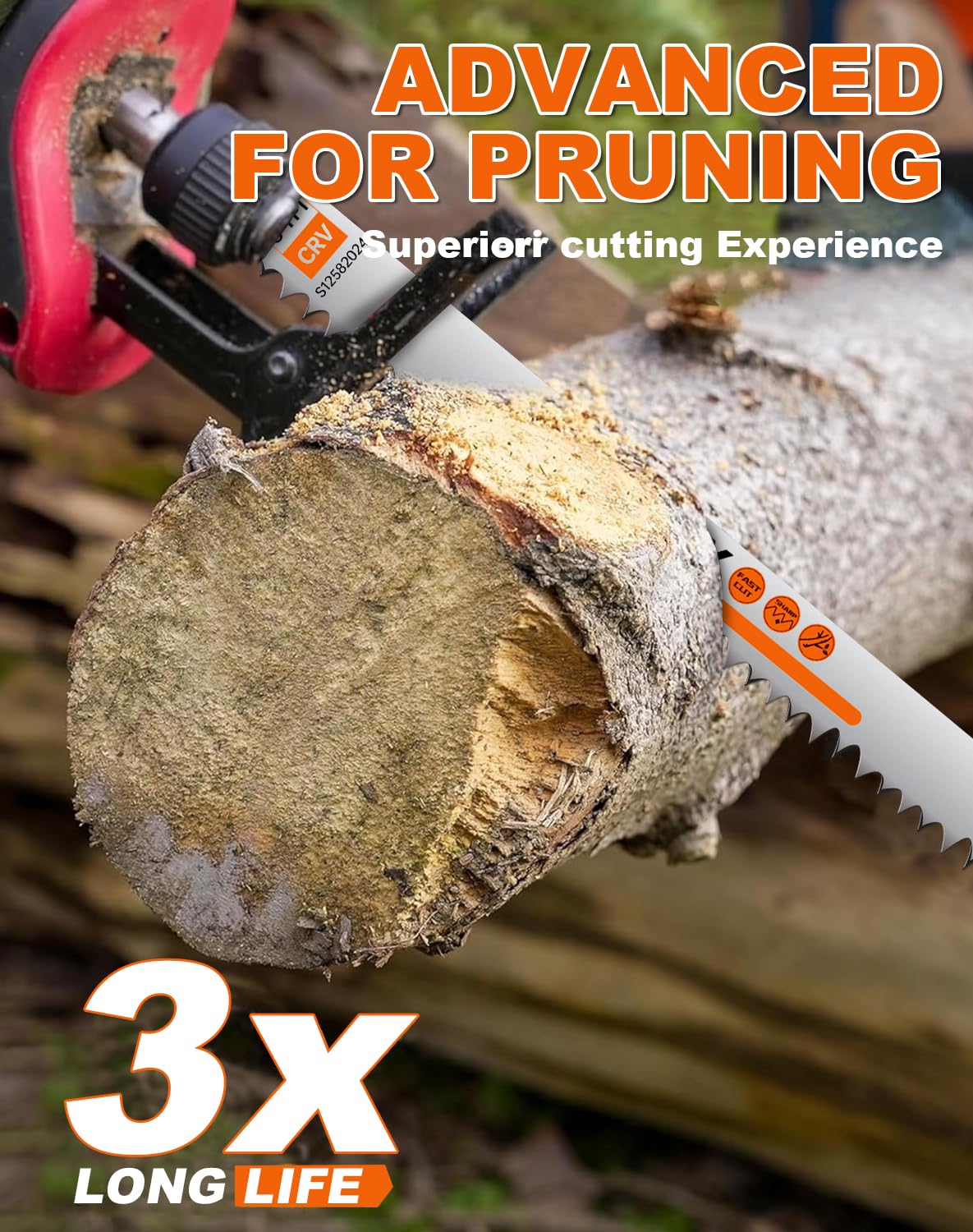 10 Pack 12 Inch 4/6 TPI Reciprocating Saw Blades + 18 Pack 12 Inch 5 Tpi Reciprocating Saw Blades with 1 x Handle