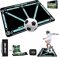 Vista 1 de Soccer Training Mat with Adjustable Soccer Trainer - Non-Slip Soccer Training Equipment for Kids Youth to Boost Speed, Strength & Coordination