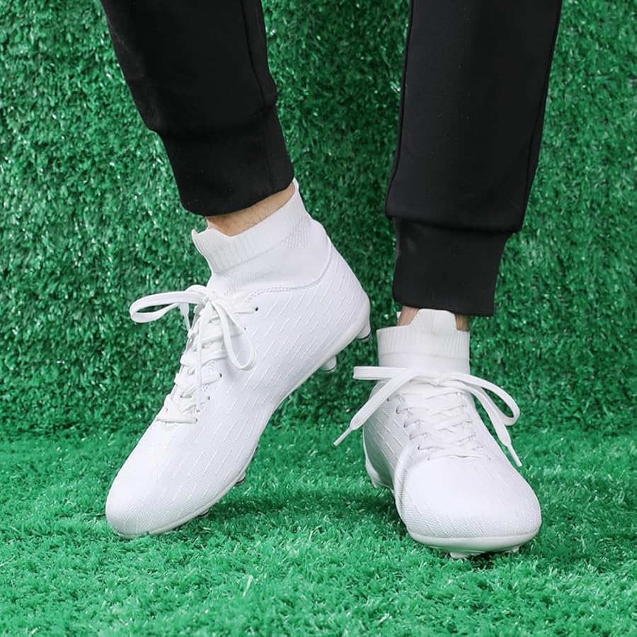 Amazon.com | ESXGED Unisex Womens Soccer Cleats Shoes Mens Ankle