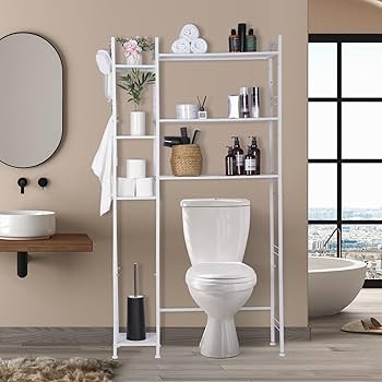 バスケット付　トイレの空間を最大限活かす収納ラック バスケット付 トイレの空間を最大限活かす収納ラック