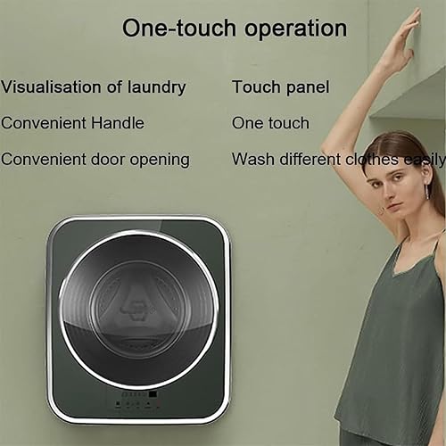 Miniatura 5 de Lavadora eléctrica de lavado rápido de 15 minutos, lavadora montada en la pared, mini lavadora de ropa interior, secador de centrifugado, panel