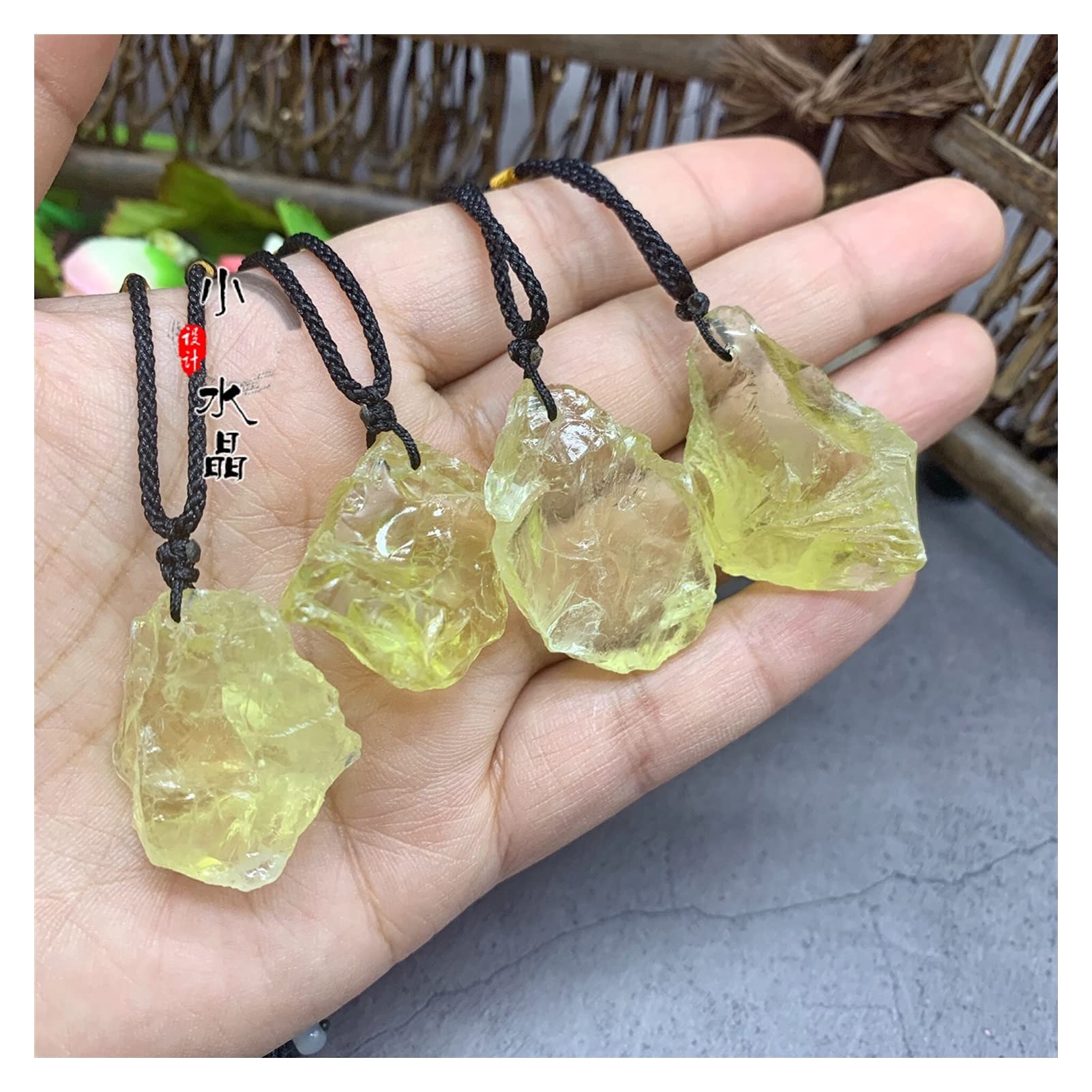 Citrine naturelle brute pendentif en cristal de quartz jaune JCAKES pour lithothérapie