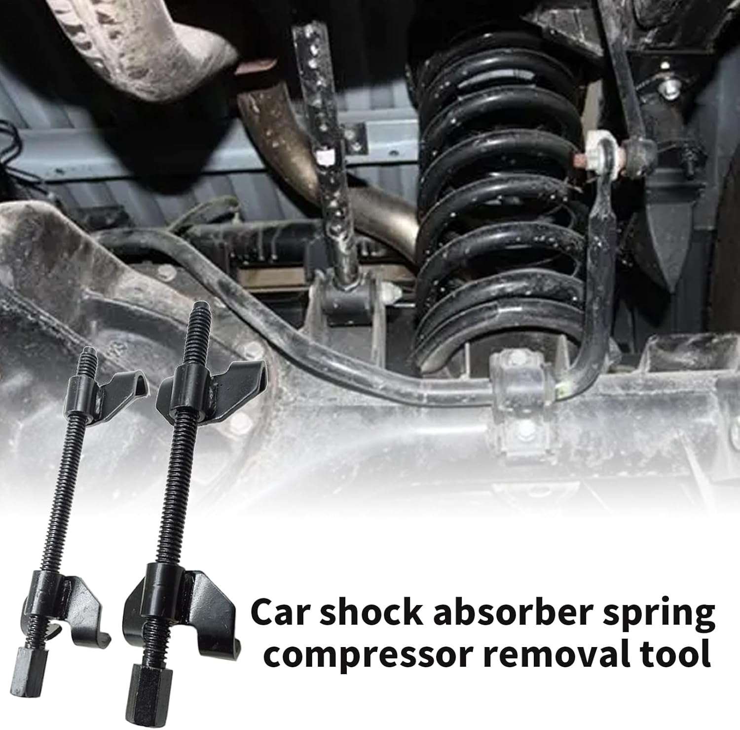 2PCS Strut Spring Compressor Tool, Automotive Suspension Coil Spring Compressor, Strut Remover Installer Suspension Clamp Tools, 280MM/380MM