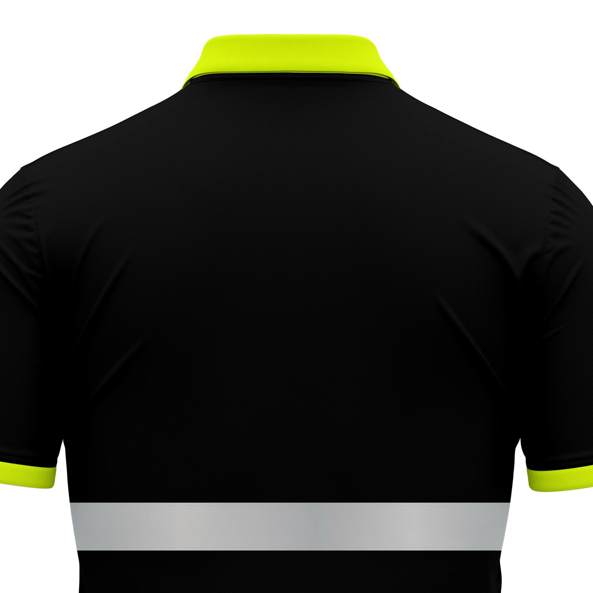 Mens New Hi Vis High Visibility Safety Work Wear Short Sleeve 2 Tone Contrast Polo Shirts Top S-2XL