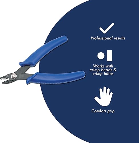 Miniatura 2 de Beadalon Herramienta engarzadora de cuentas para la fabricación de joyas, utiliza alicates con alambre de joyería de cuentas y cuentas o tubos para