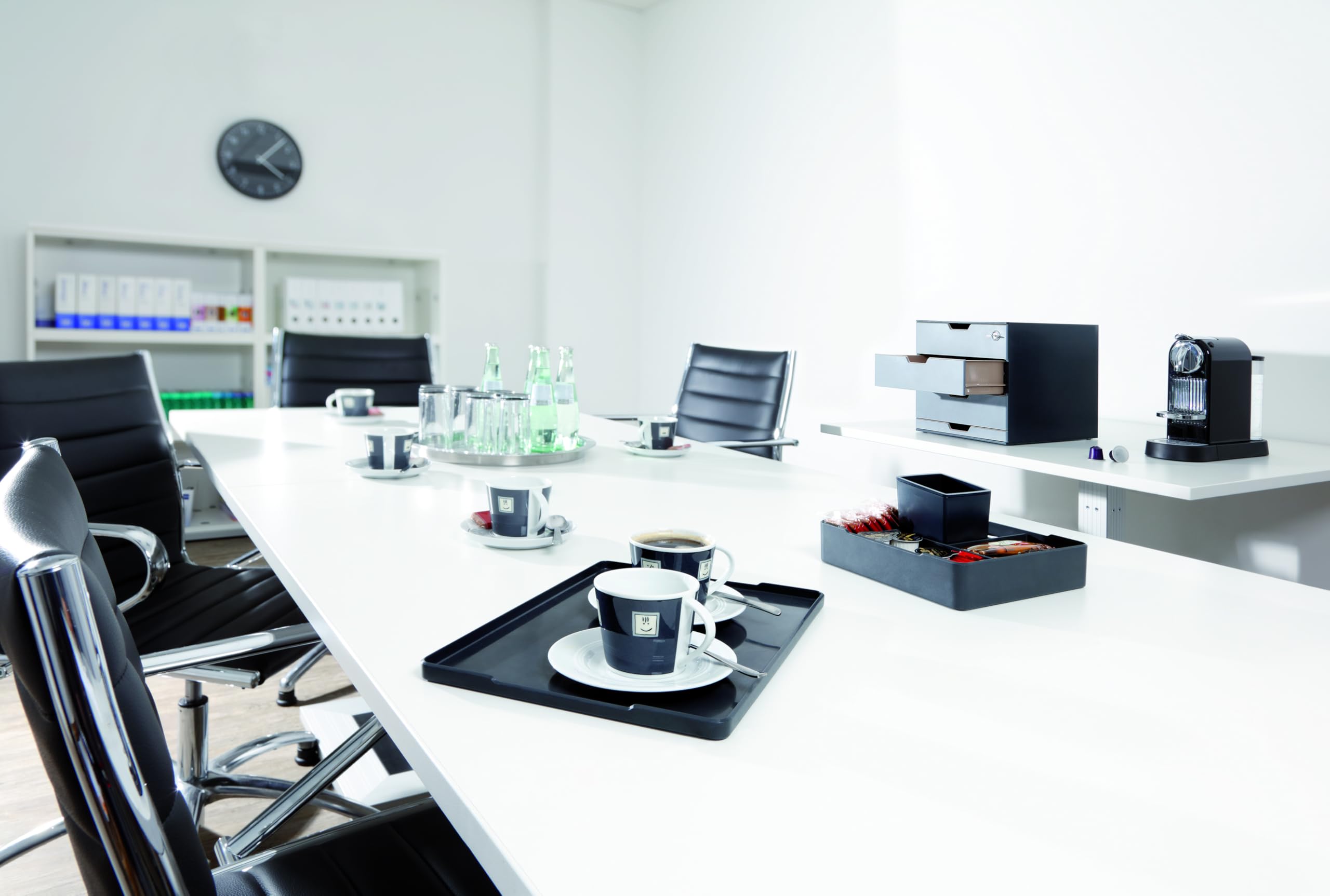 Durable 338419 Tacka z przegródkami Coffee Point Caddy, opak. 1 sztuka, przezroczysta.