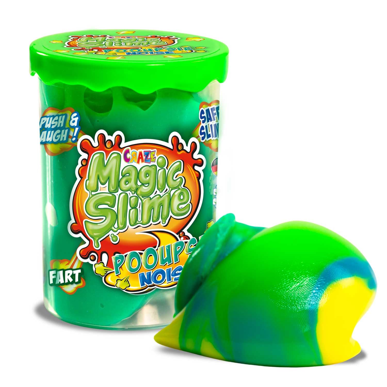 Craze Magic Slime POOUPSIE Noise | 16er Slime Set Kinder Schleim Dickflüssiger Pups Slime Kit 3X 100g, Scherzartikel, Rückstandsfrei