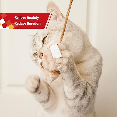 Miniatura 5 de Gigwi Juguete chirpy para gatos, juguete interactivo para gatos con melodía para jugar con gatitos y aliviar el aburrimiento