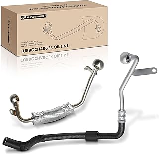 A-Premium Turbocharger Coolant Return & Supply Line Compatible with Volkswagen Jetta, Passat CC, Golf, Tiguan, Tiguan Limited, Beetle, CC, Eos, GTI & Audi A3, A3 Quattro, Q3, Q3 Quattro, TT