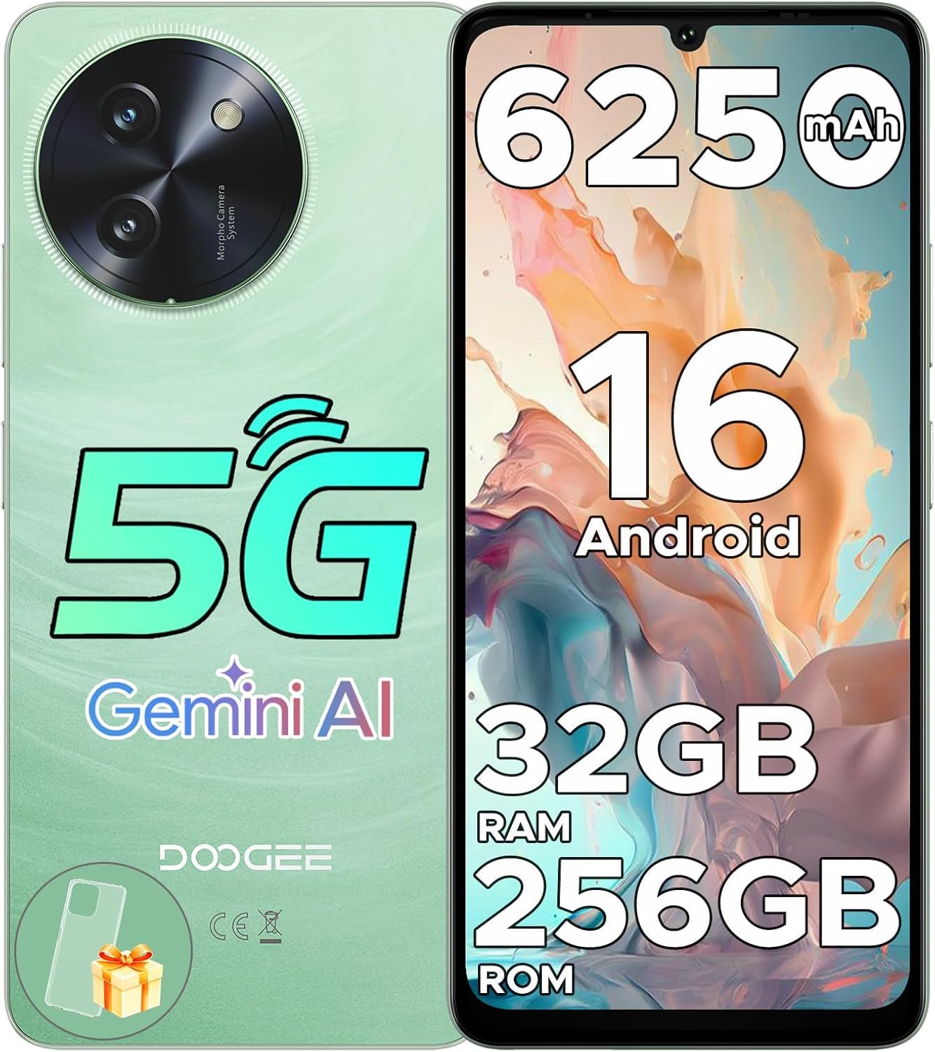 DOOGEE Note59 5G　32GB 120Hz 6.75 SIMフリー Amazon.co.jp: DOOGEE Note 59 SIM Free Smartphone, 6.75-Inch, HD+