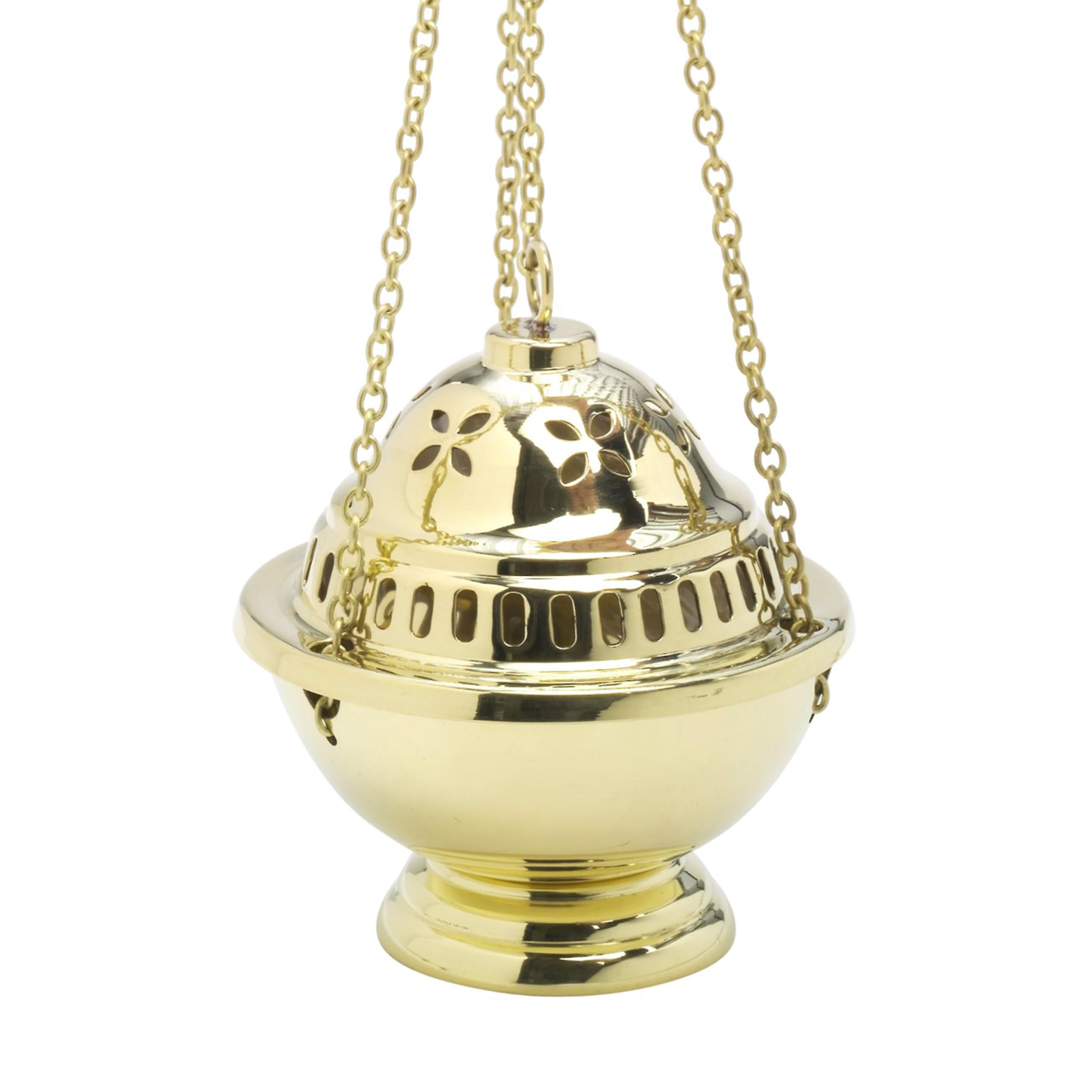 Conos Incienso NKlaus Quemador De Incienso Ajustable De Latón Con Mango De Madera, Quemador De Incienso Dorado Pequeño 1522 Carbon Para Incienso