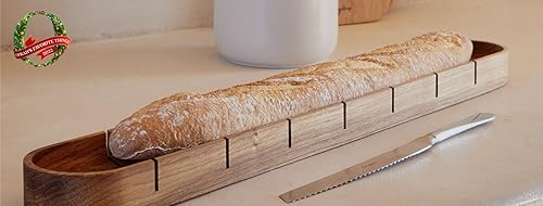 Miniatura 5 de Casafina, Colección Pacifica, Vajilla Cubiertos, Tabla de cortar baguette de roble de regalo con cuchillo de pan