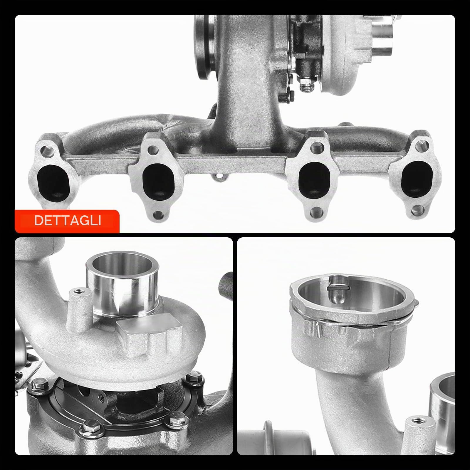 Frankberg Turbocompressore 038253015G | Compatibile con: Altaea XL 5P5 5P8, T.o.u.r.a.n 1T1 1T2, A3 8P1, Golf Plus 521 5M1, O.c.t.a.v.i.a II 1Z3