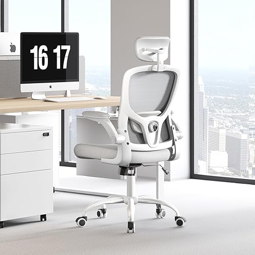 Miniatura 2 de Silla ergonómica para oficina, silla de estudio, silla de juegos de 300 libras, silla de malla cómoda con respaldo alto, reposacabezas, soporte