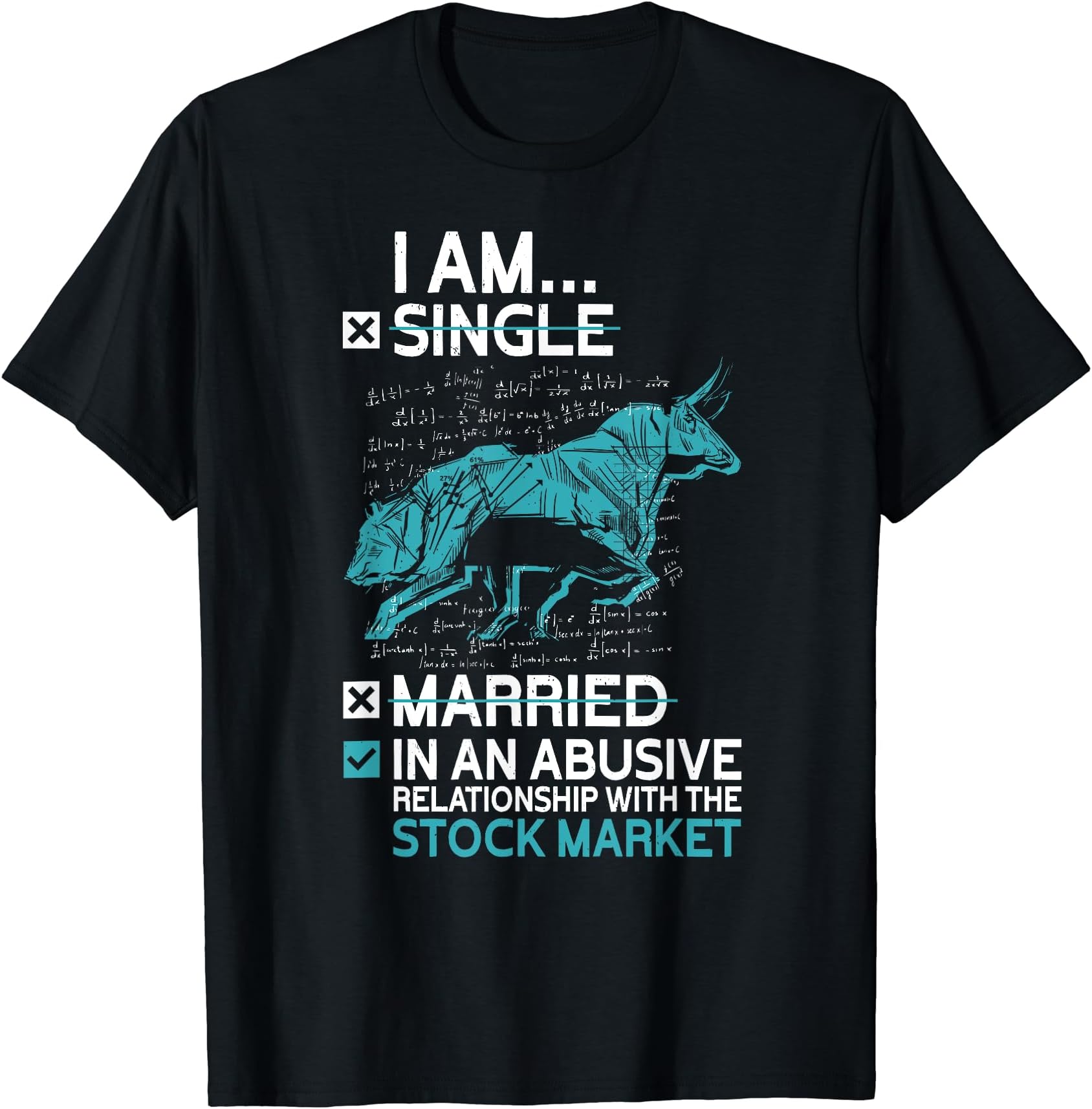 Funny Stock Market Gifts For Men Dad Trader StickTrading Exchange Abusive Relationship With The Stock Market T-Shirt