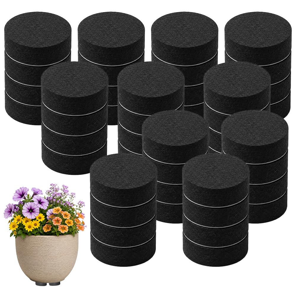 iohsxae 60 Self-Adhesive Plant Pot Feet for Indoor and Outdoor Planters