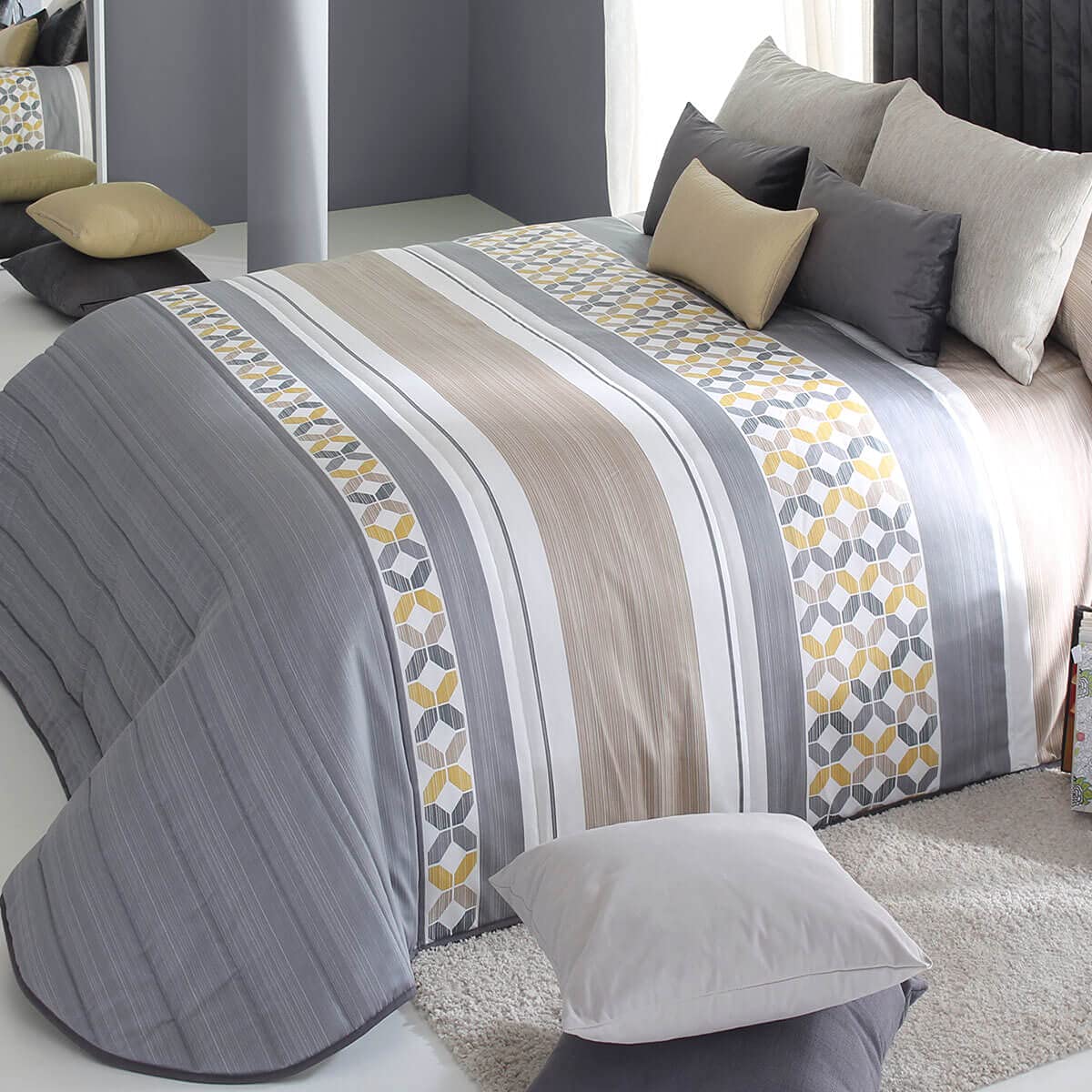 Reig Marti Edredón Yale 2A - Cama 135 Cm - Color Gris C08