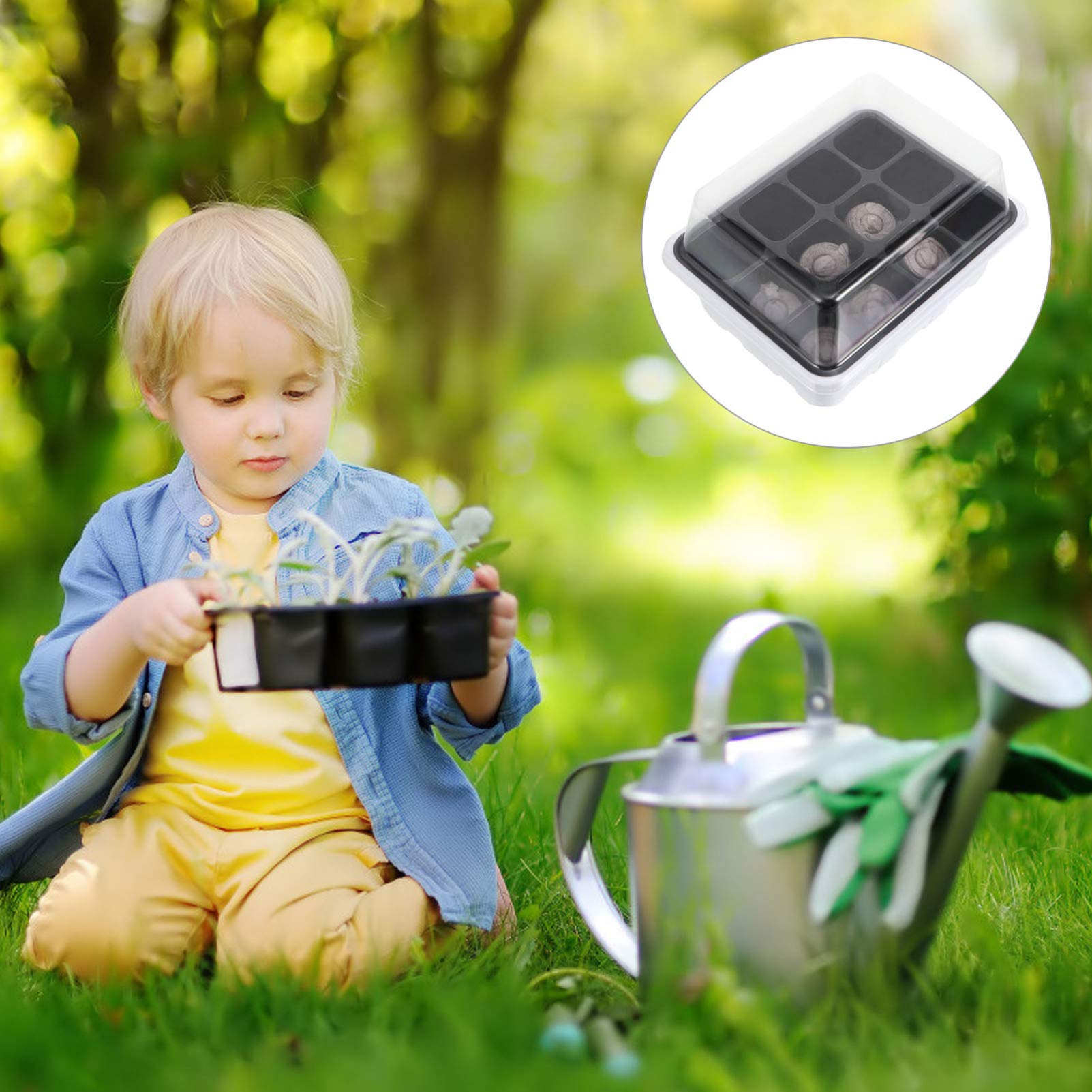 36stücke Pflanzenwachstumsbox Mit Nährstoffblöcken Praktische Anzuchtschale Für Sämlinge Wiederverwendbar Für Gartenarbeit Und Pflanzenpflege