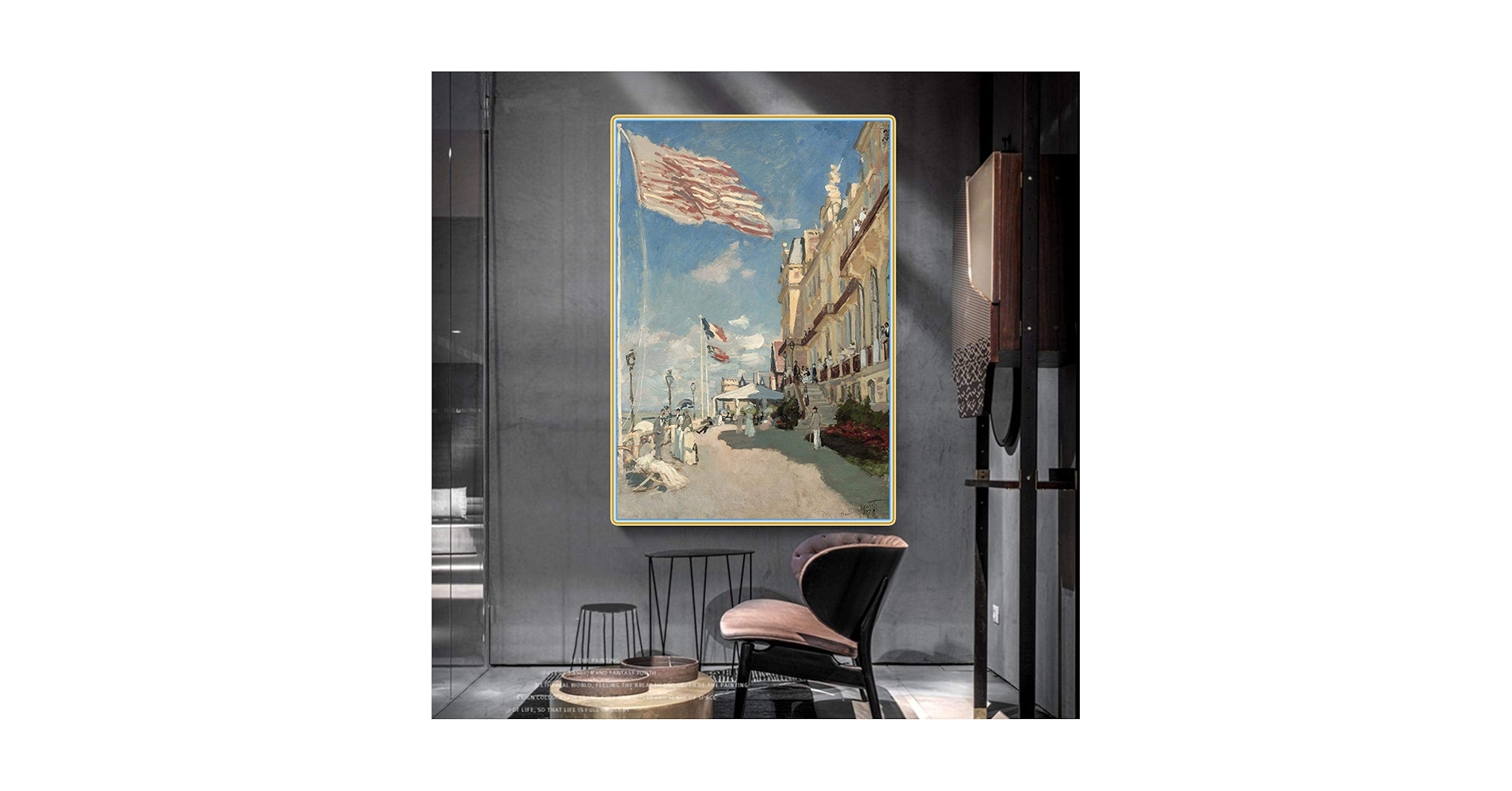 クロード・モネ、The Hotel des Roches Noires at モネ トルーヴィルのロッシュ・ノワール・ホテルHotel des