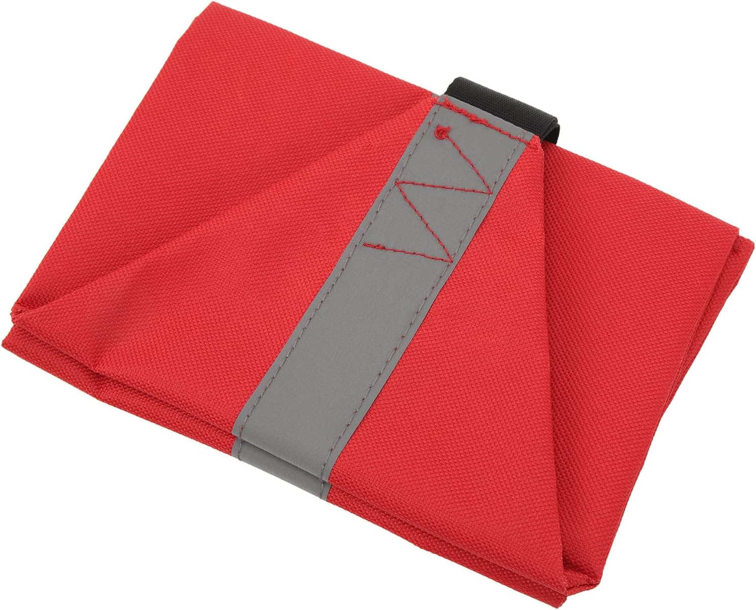 Red Kayak Safety Flag with Reflective Strip High Visibility Warning Flag for Canoe Boat Marine Safety Oxford Cloth 18 x 50cm Durable