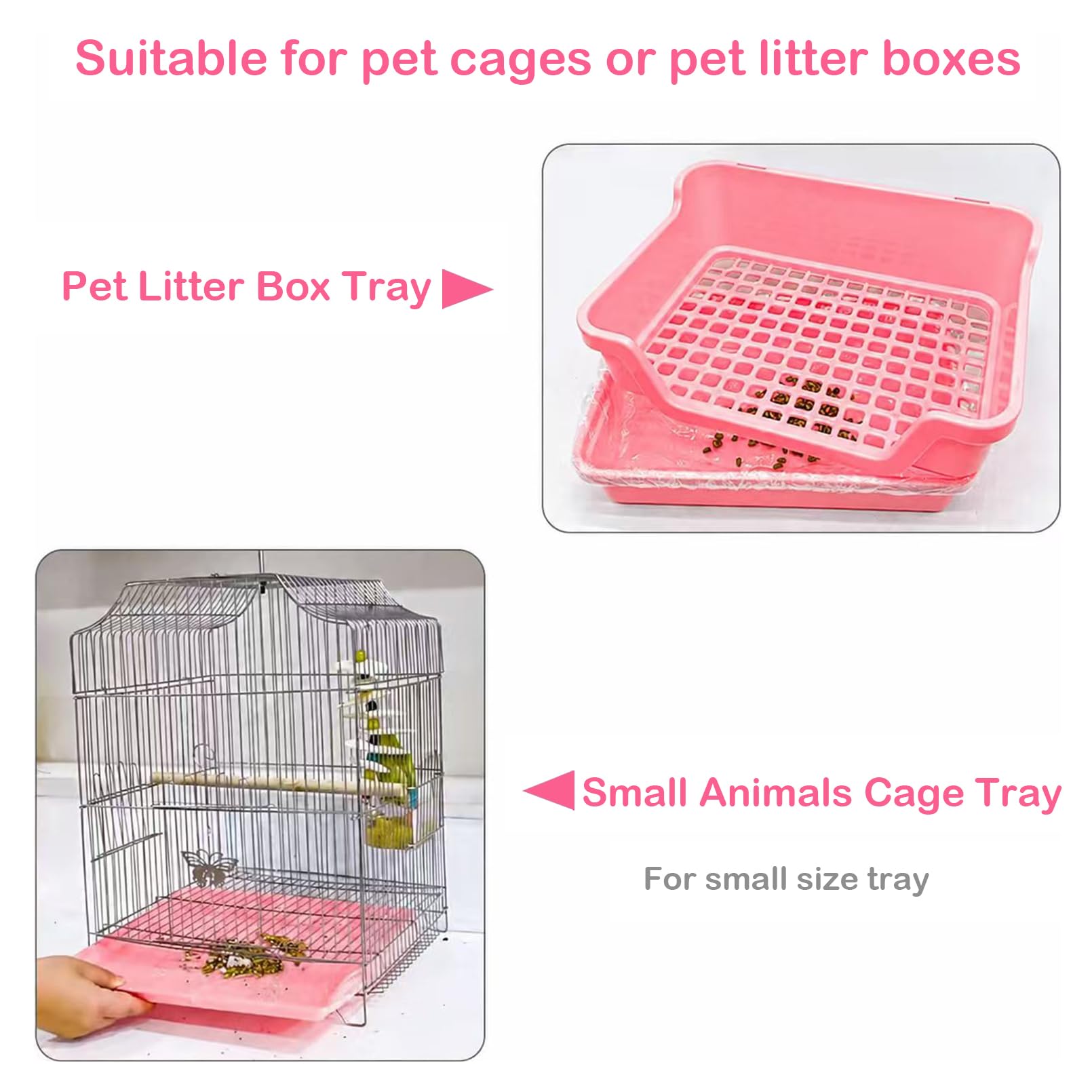 Fodere usa e getta per piccoli animali, 50 pezzi, per lettiera di conigli, uccelli, cincillà, ricci, criceti, furetti (71,1 cm)