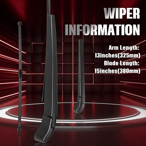 Vista 27 de OTUAYAUTO Juego de limpiaparabrisas trasero - Reemplazo para BMW X3 2018-2023 OEM Factory Style Repuesto para BMW X3 G01 2018-2023