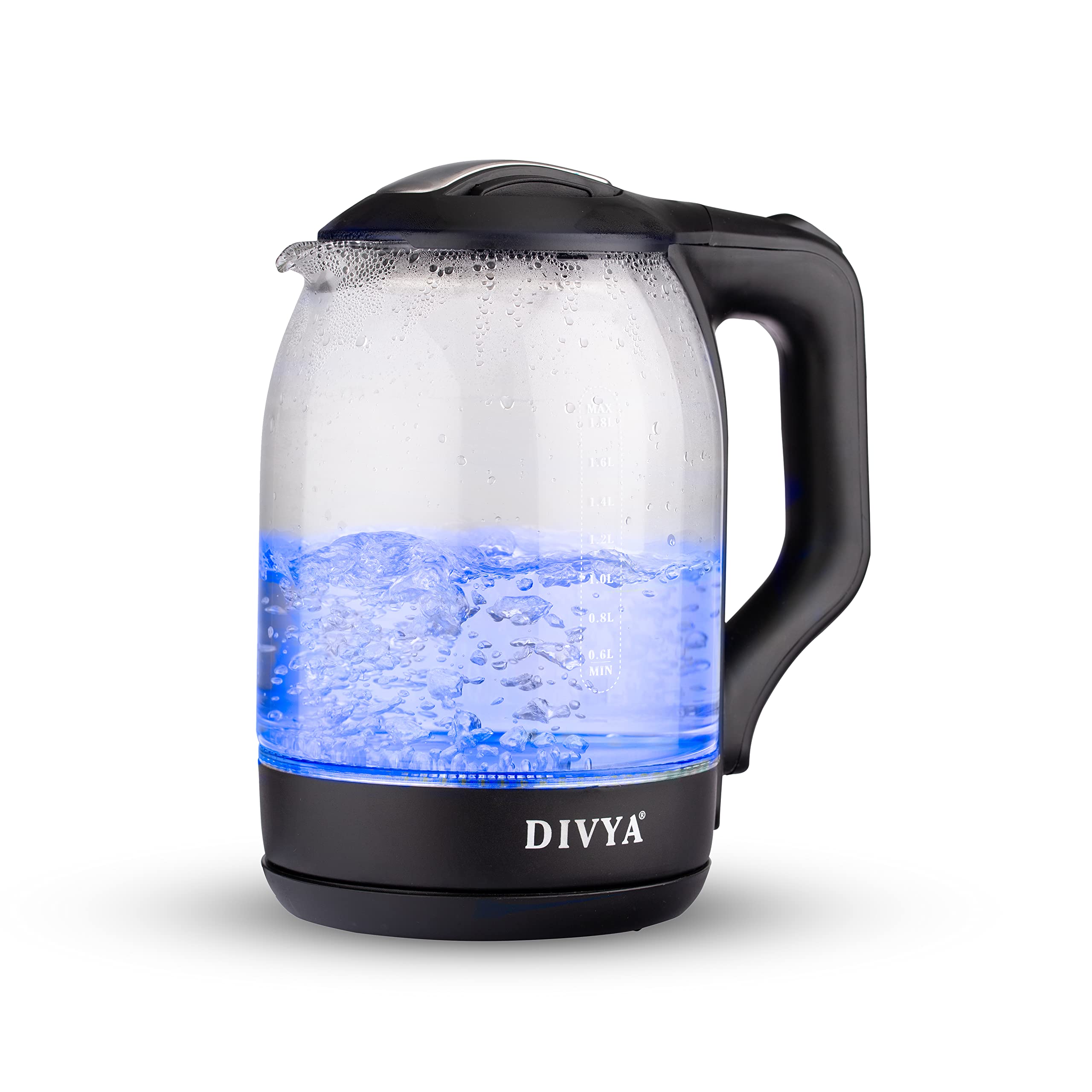 Divya Liters Electric 1500 Watt Glass Kettle Led Desertcart