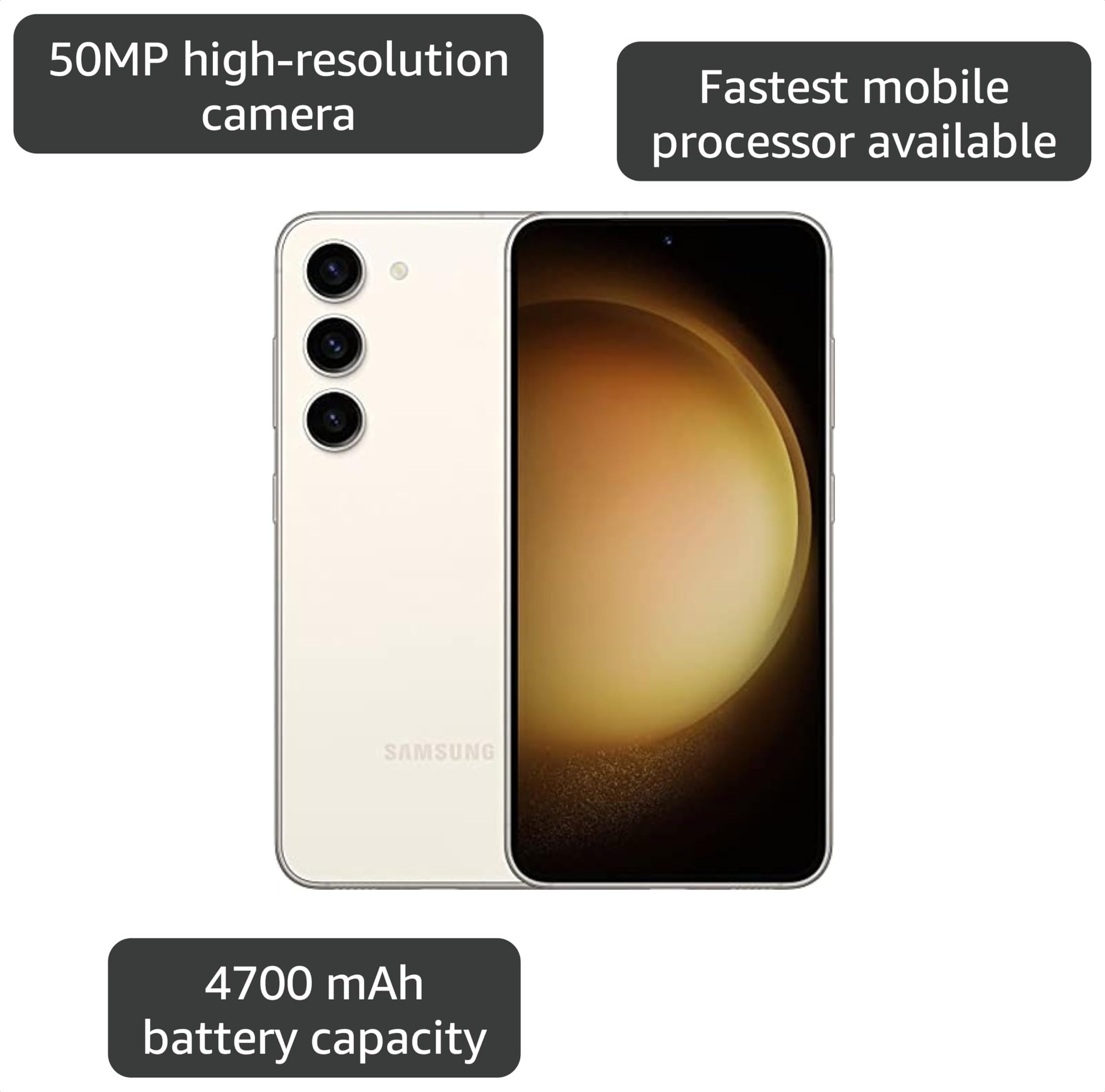 Amazon.com: Samsung Galaxy S23+ Plus 5G, 512GB, Cream - Unlocked