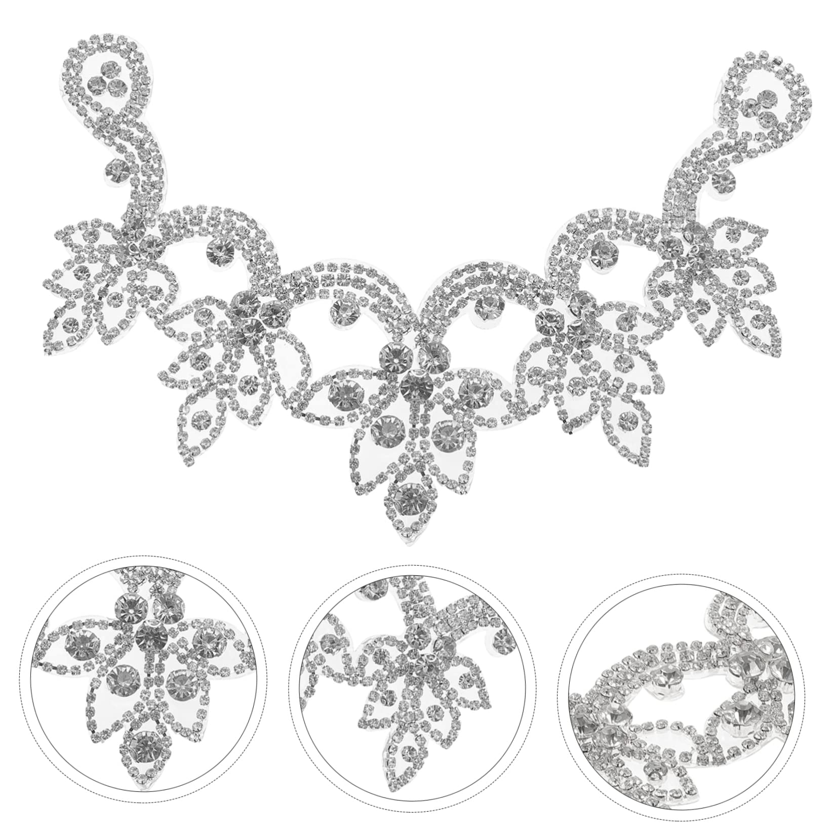 STOBOK 3pezzi Rhinestones Patch Per Abbigliamento e Scarpe Applicazione Termoadesiva Glitter Per Riparazione e Decorazione Per e Accessori