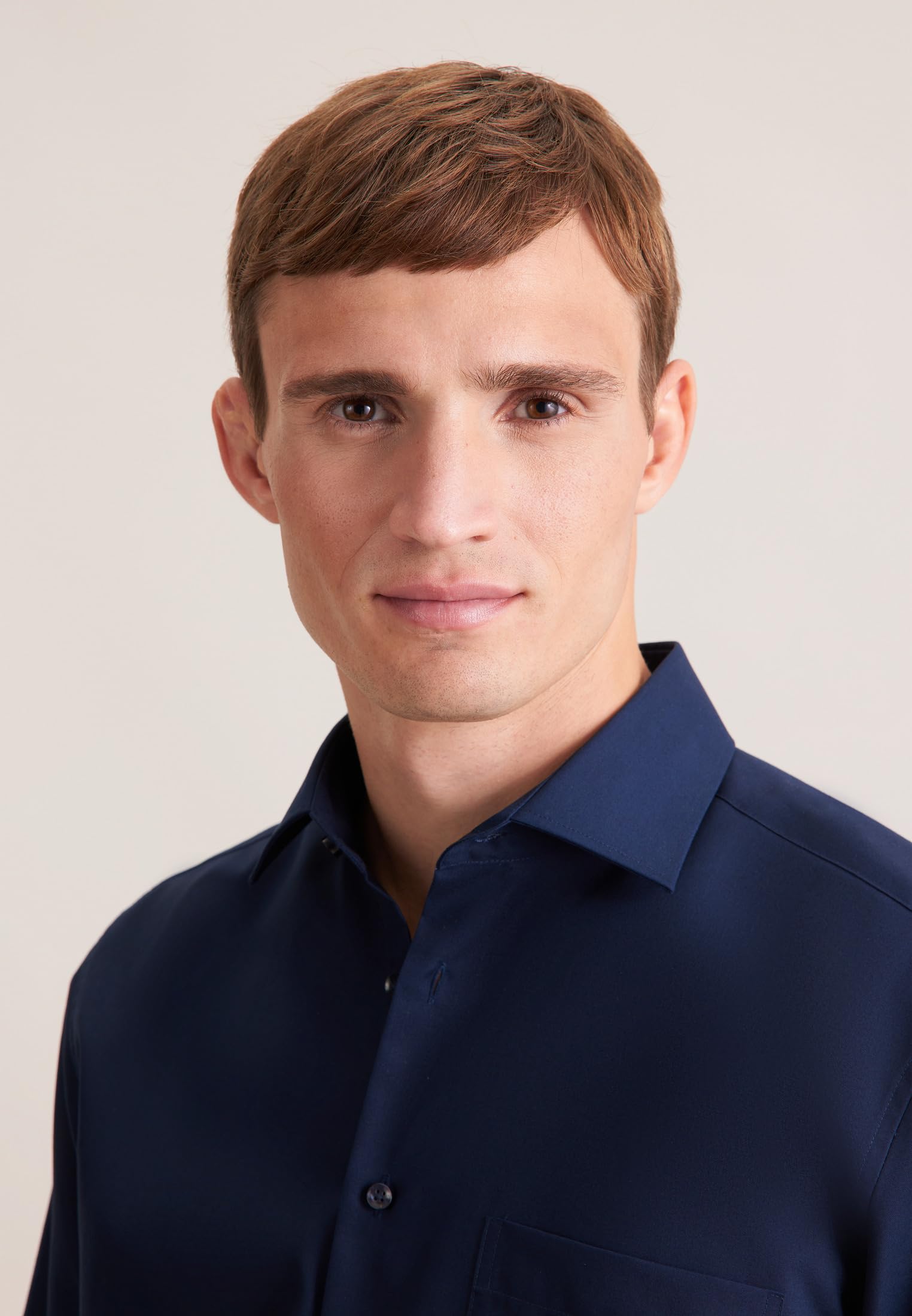 Seidensticker Herren Business-Hemd - Regular Fit - Bügelfrei - Kent Kragen - Langarm - 100% Baumwolle