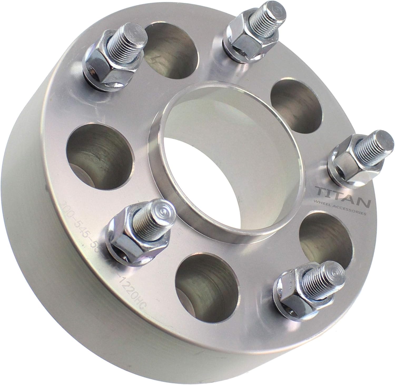 2" 5x5 Hubcentric Wheel Spacers - Fits Jeep Grand Cherokee Commander Wrangler XK JK WK - 2 Inch (50mm), 5x127, 71.5mm Hub, 1/2x20 Studs - Set of 4 - Silver