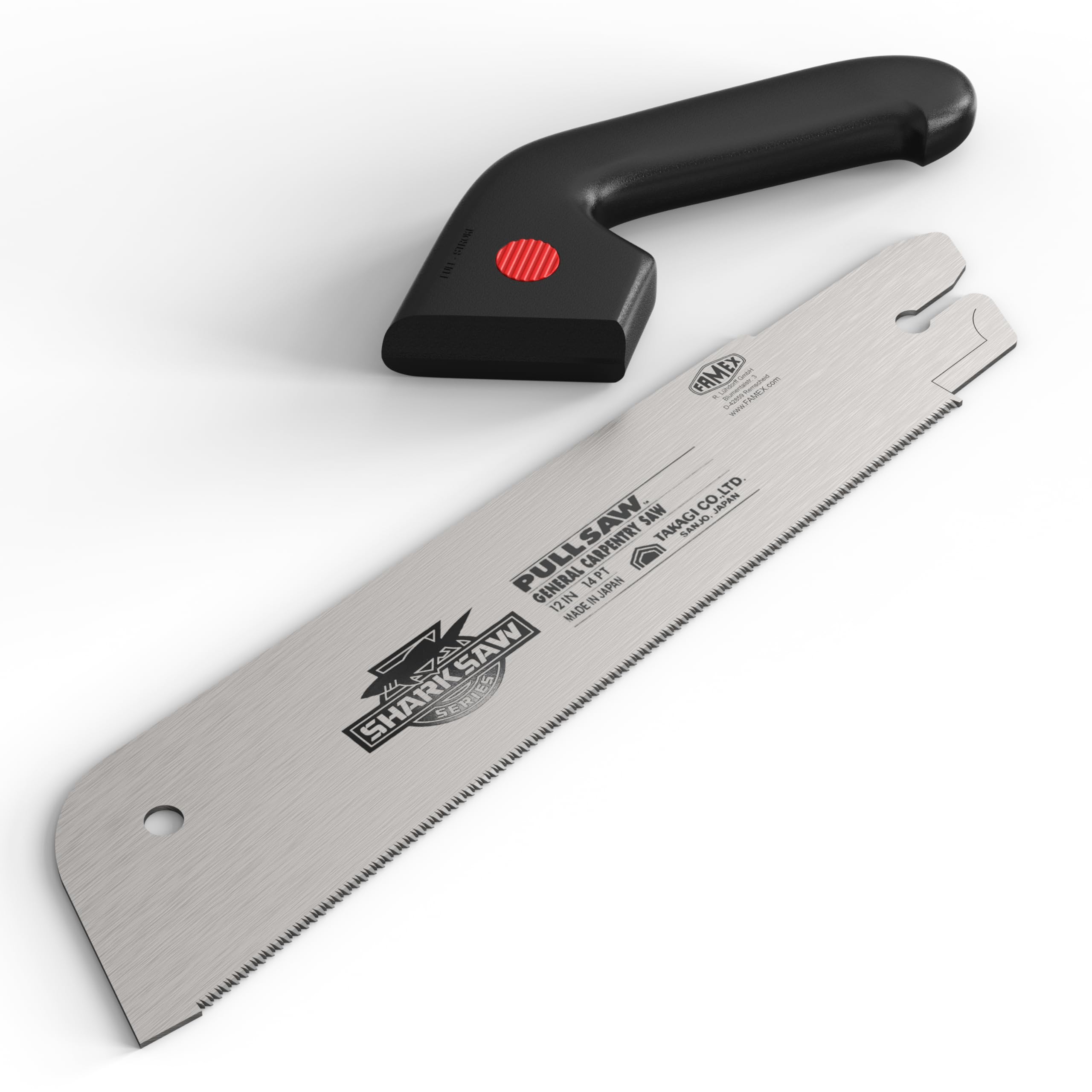 FAMEX 5505 Scie japonaise professionnelle 300 mm - Made in Japan - 14 TPI, scie à main fine, bois, en Acier au Carbone