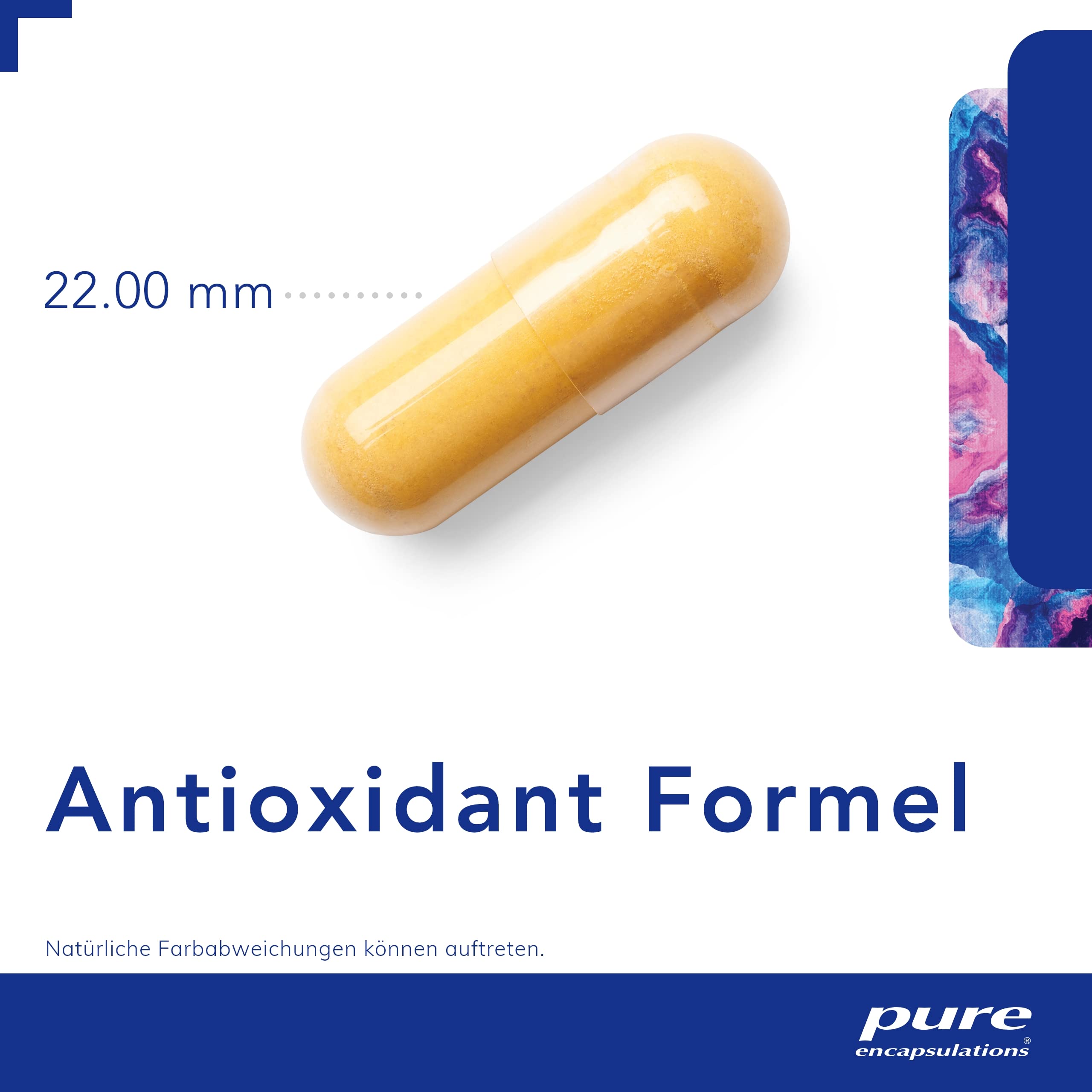 Pure Encapsulations - AntiOxidant Formel - Immunsystem unterstützen, Skincare, Antioxidativ - Vitamin C, B2, E, Zink, Selen - 120 Kapseln