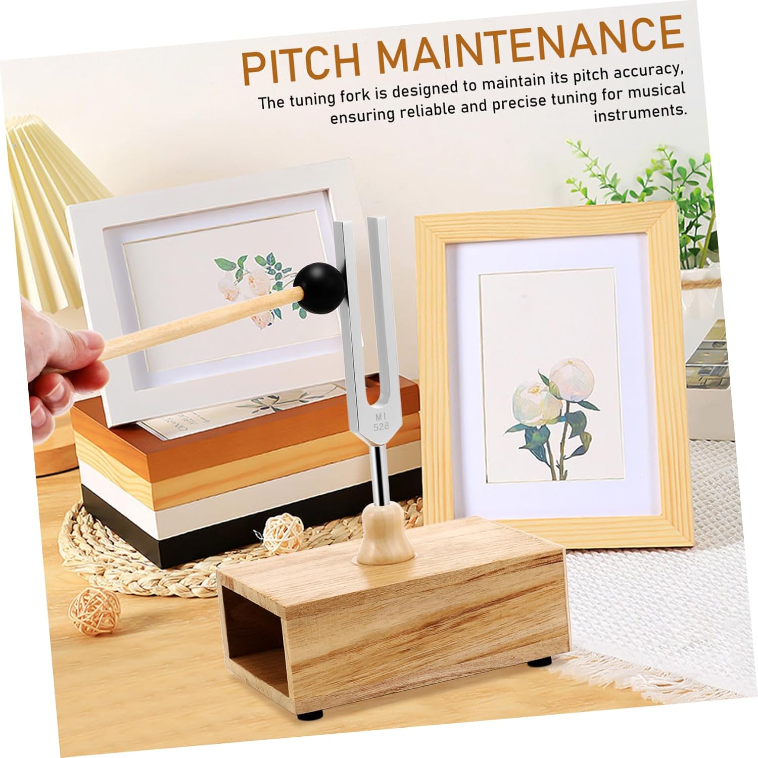 1set Aluminium Alloy Tuning Fork Mallet and Resonance Box for Sound Healing Meditation and and Accurate Pitch Tuning Forks for Music