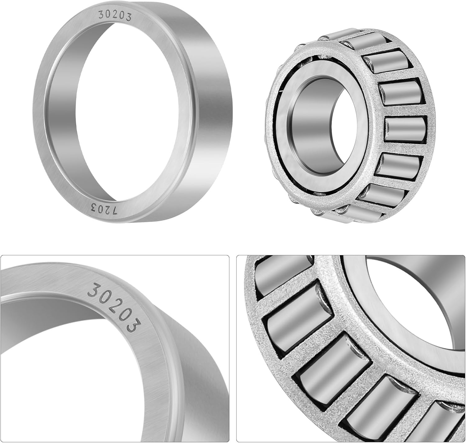 JAVIK Swing Arm Bearing Seal Kit w/Shaft Fit for Kawasaki KFX700 Prairie 360 650 700 Brute Force 650,OEM#92116-1001 33032-1197 33032-1200 92015-1229
