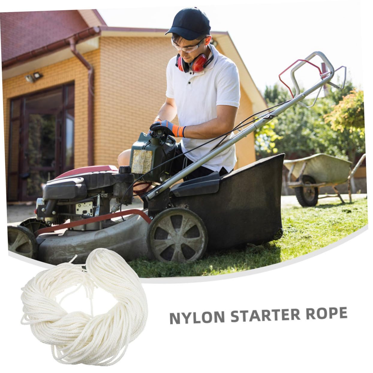 Abaodam 50 pièces Corde de Démarrage à Recul Nylon pour Moteurs à Essence et Diesel Compatible avec Tondeuses Générateurs et Tronçonneuses