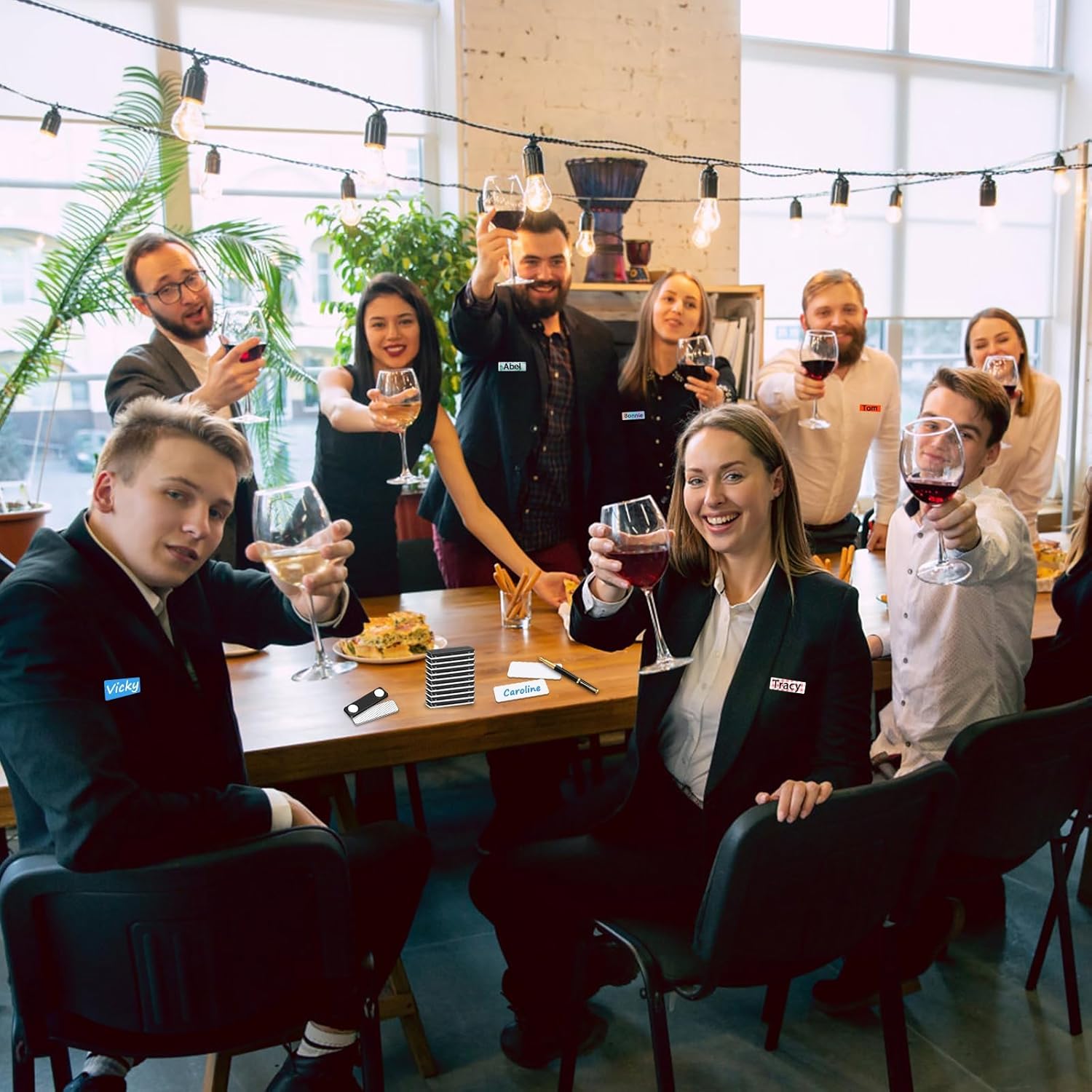 Magnetic Name Tag,10pcs Reusable and Customizable Name Tags with Magnetic Backing,Suitable for Clothes, Uniforms, Shirts - Magnetic Name Tags - Name tag Backboard - Image 7