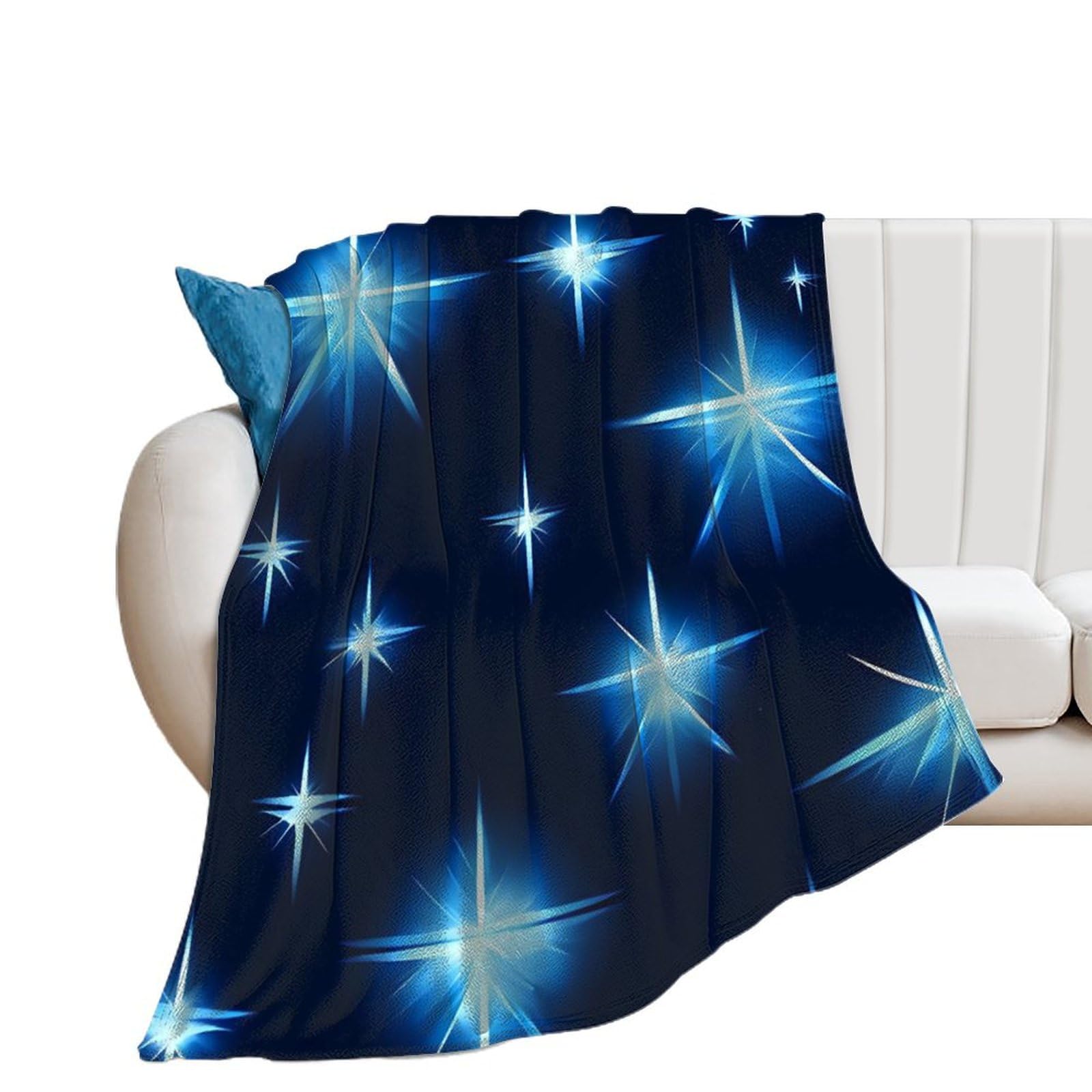 Couverture en flanelle douce 100x130 cm plaid chaud pour lit et canapé