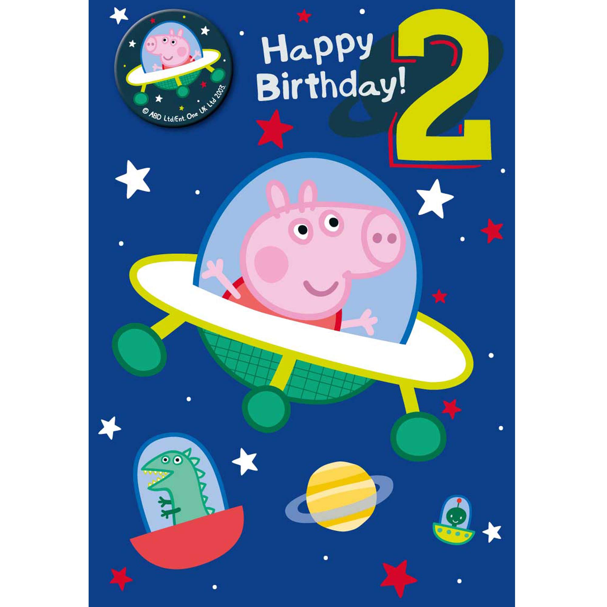Danilo Biglietto D'Auguri 3D Peppa Pig - Effetto Lenticolare, Immagini In Movimento, Licenza Ufficiale, Per Compleanni E Occasioni Speciali