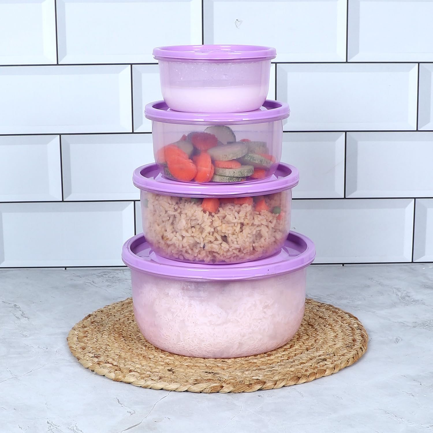 Gluman Microwave Containers - Set of 4 -5 Gluman Microwave Containers - Set of 4 -5