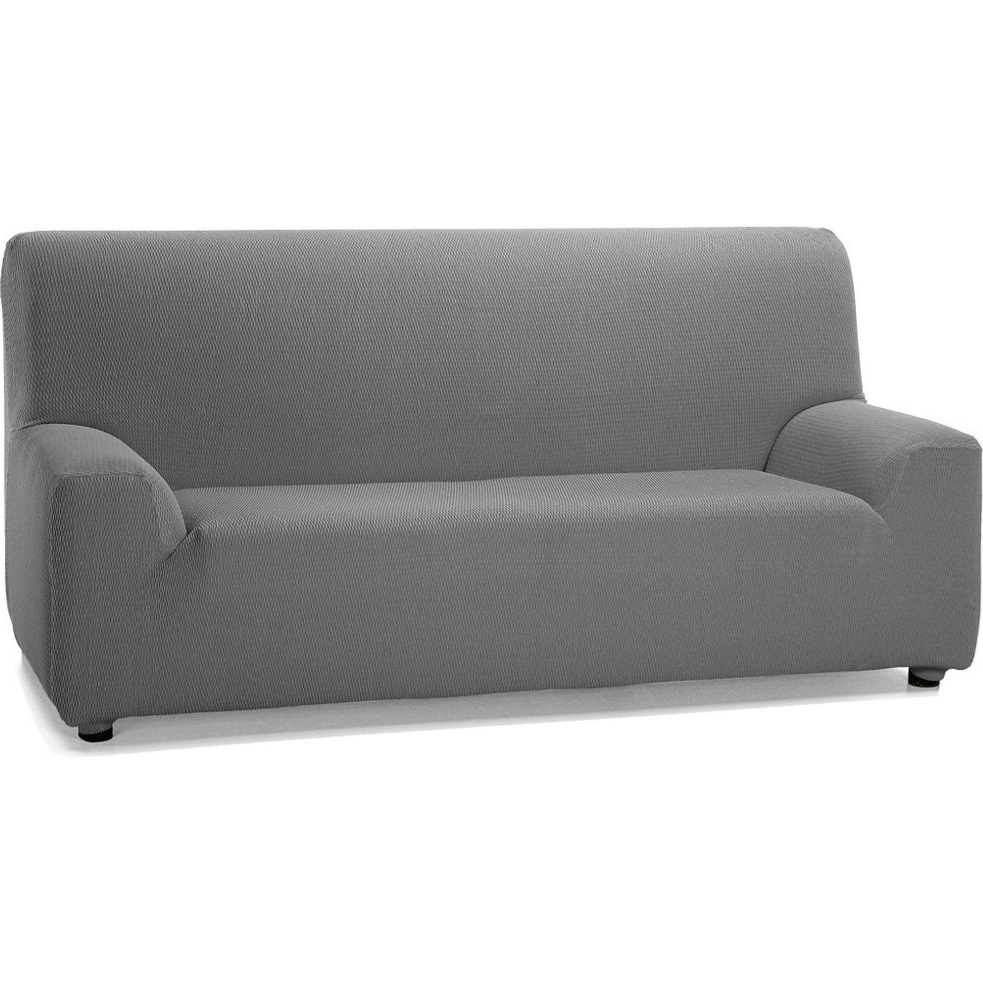 ECOMMERC3 Sofaüberwurf für 3 Sitzer - Farbe Grau - rutschfest und super verstellbar, 100% Made in Spain