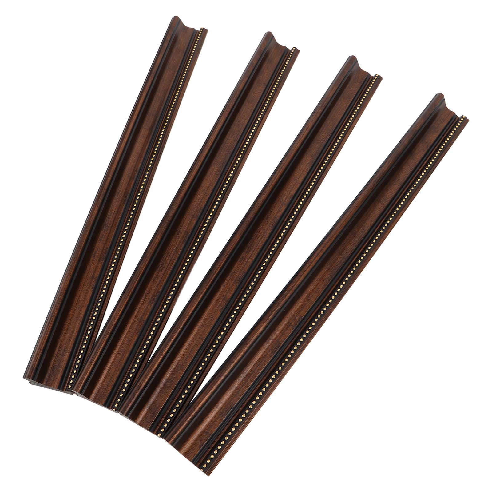 Cadre photo vintage pour salon : baguette décorative en bois foaming style européen, 4pcs